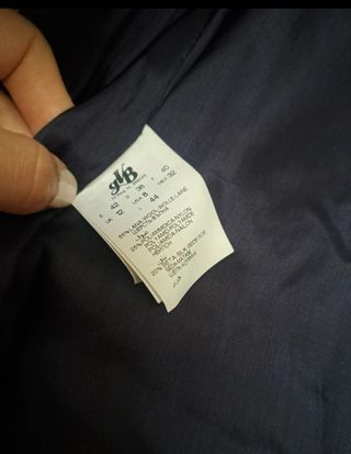 Cappotto lana Caractere blu e viola scuro