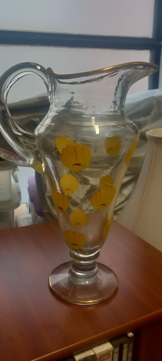 Jarra cristal amarilla - Decorativa