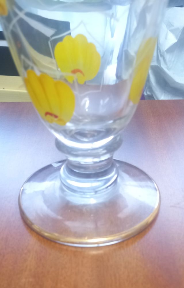 Jarra cristal amarilla - Decorativa