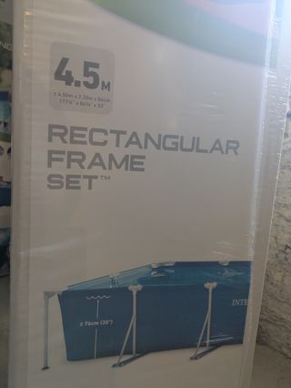 Piscina Intex Rectangular 4.5m SIN DEPURADORA.