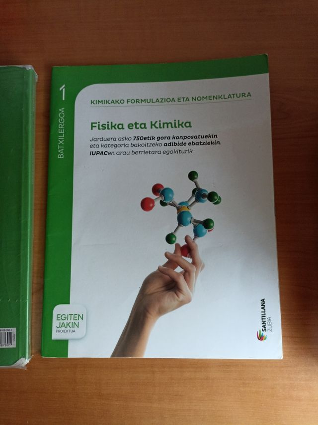 Fisika Eta Kimika, Ikertu Saila, 1 Batxilergoa