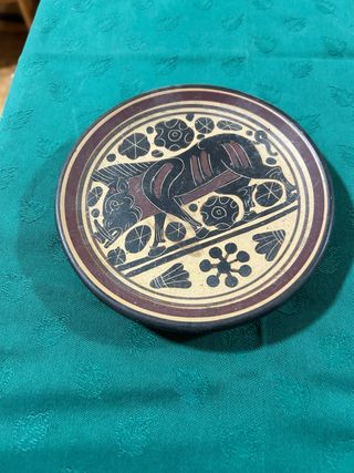 Piatto Ceramica Antica - Cinghiale
