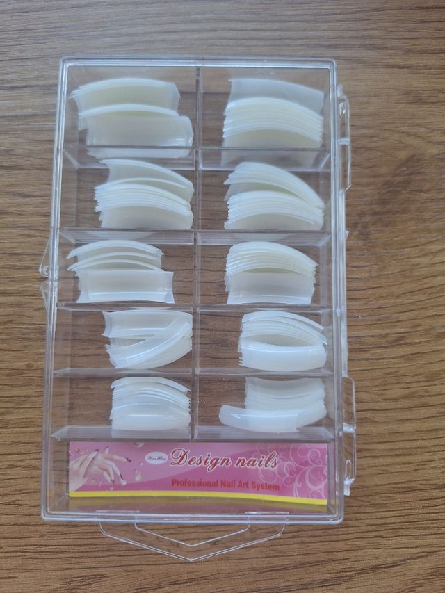 Uñas postizas - 100 tips semitransparentes