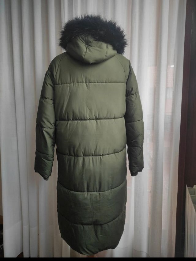 Plumífero acolchado verde