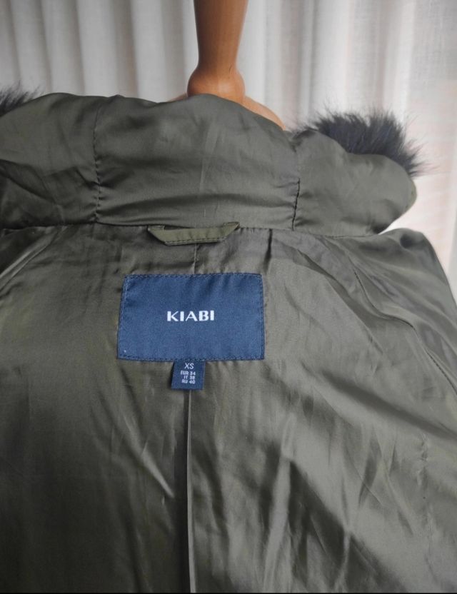 Plumífero acolchado verde