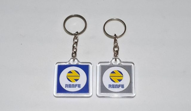 Lote 2 portachiavi Renfe Spagna mondiale 82 naranjito