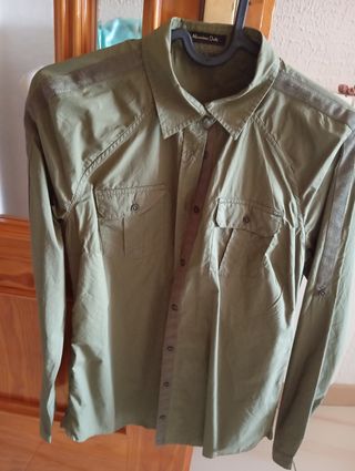 Camisa verde oliva mujer