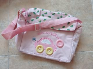 Bolso bebé niña - coche botones