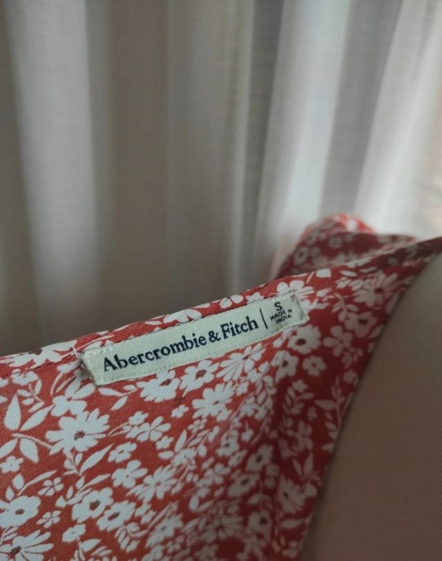 Vestido rojo verano cruzado