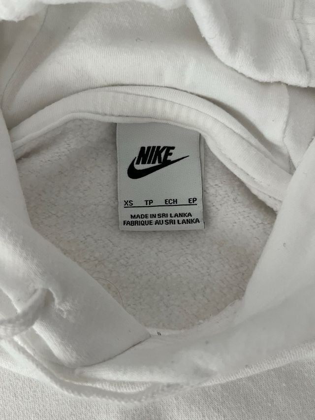 Sudadera Nike blanca XS