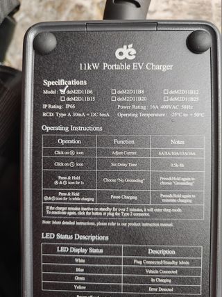 Wallbox 11kW, 6m, BEV / PHEV - Nuovo