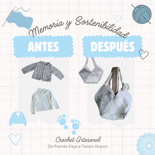 servicio de crochet, de prendas viejas a recuerdos