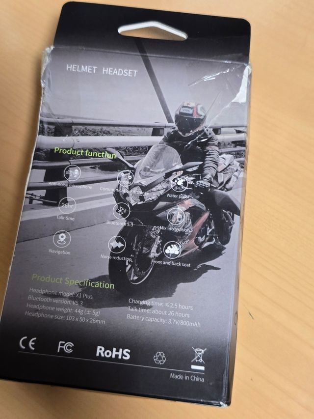 Auriculares Casco Moto X1 Plus