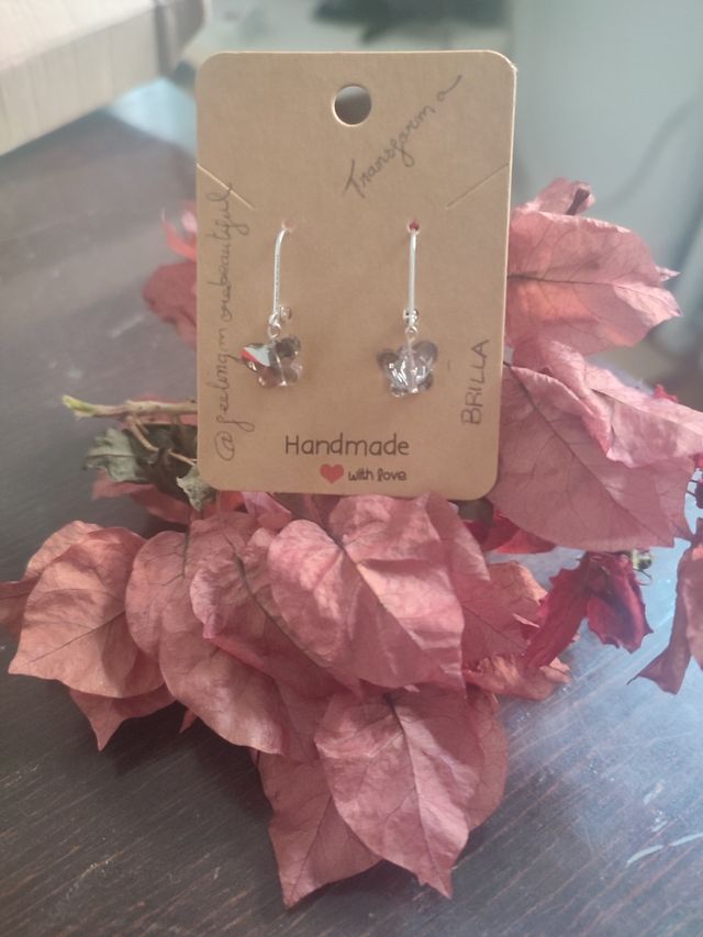 Pendientes plata 925 mariposa