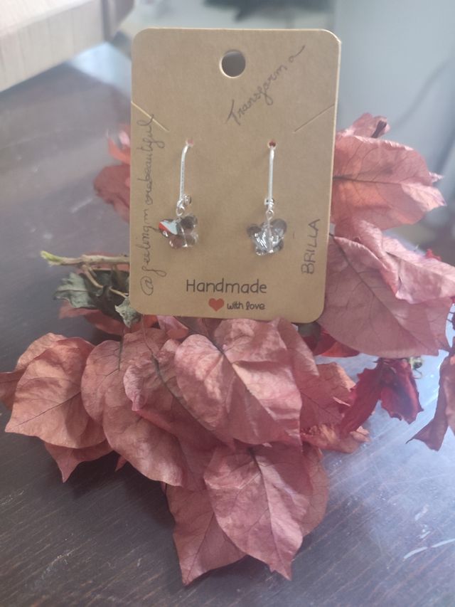 Pendientes plata 925 mariposa