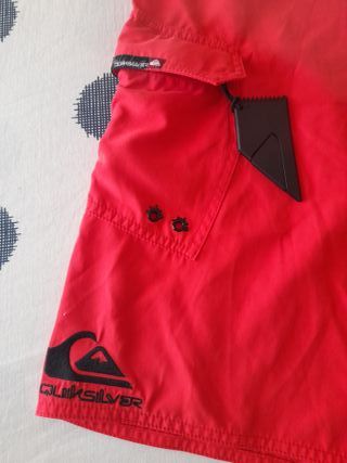 Bañadores Quiksilver rojos - Talla S