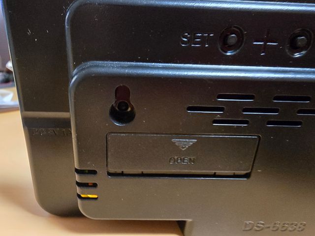 Reloj LED digital negro-azul