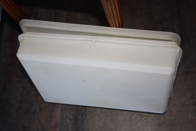 Tupperware vintage caja rectangular blanca