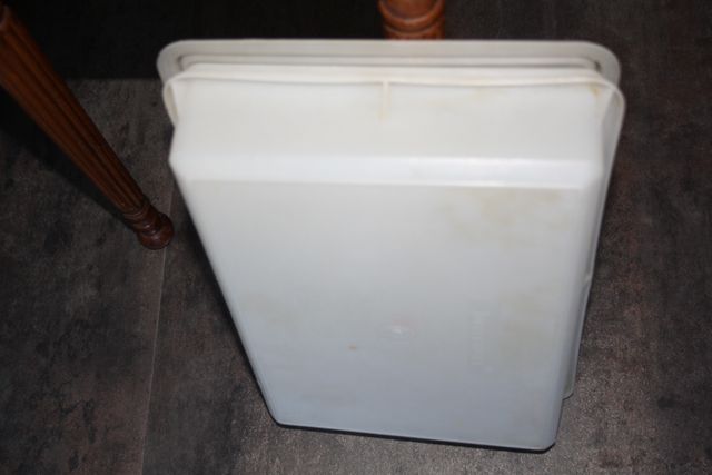 Tupperware vintage caja rectangular blanca