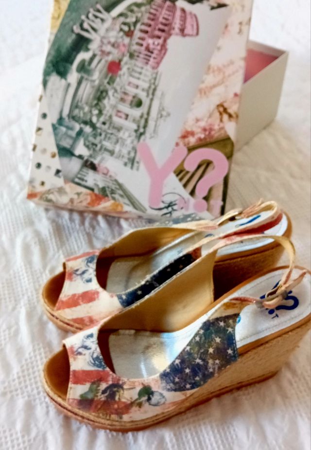 Sandalo Y Not zeppa multicolor 39