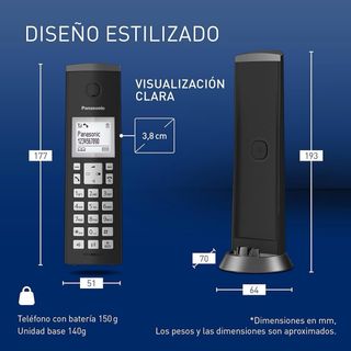 Teléfono inalámbrico Panasonic KX-TGK210SPB