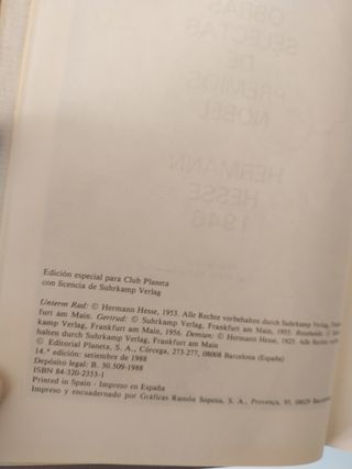 Herman Hesse. Obras selectas de Premios Nobel