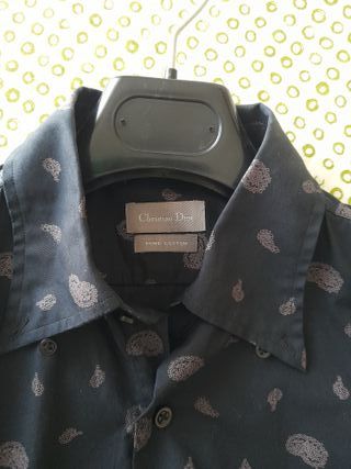 Camisa Christian Dior - Negra - Algodón