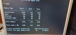Ordenador PC Sperry 286 + copro intel 287