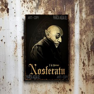 PLACA METALICA NOSFERATU VAMPIRO CARTEL PELICULA