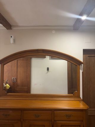 Mueble salón madera - espejo