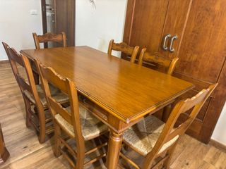 Mueble salón madera - espejo