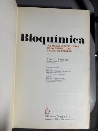 BIOQUIMICA (Spanish Edition)