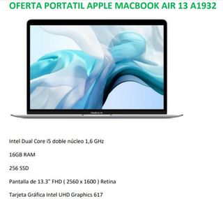 MacBook Air 13" A1932 - 16GB