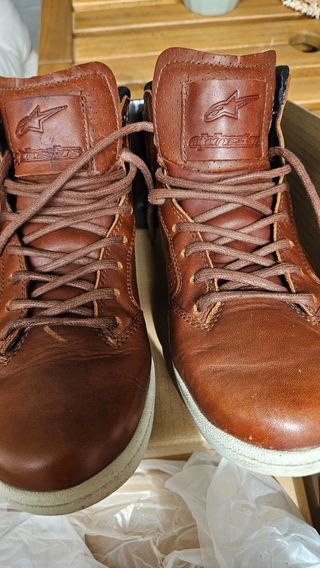 Alpinestars Botas Moto Marrón Piel