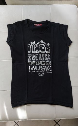 Maglietta nera disco music