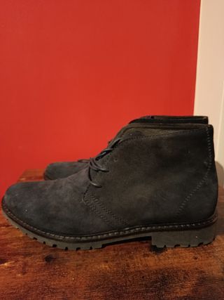 Scarpe Uomo Blu in Suede