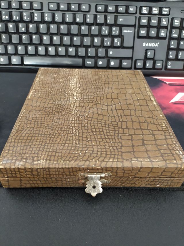 Lote 1 de 6 Cucharas Plata/Latón Antiguas