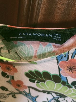 Blusa Zara estampada M