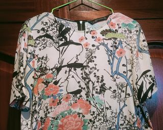 Blusa Zara estampada M
