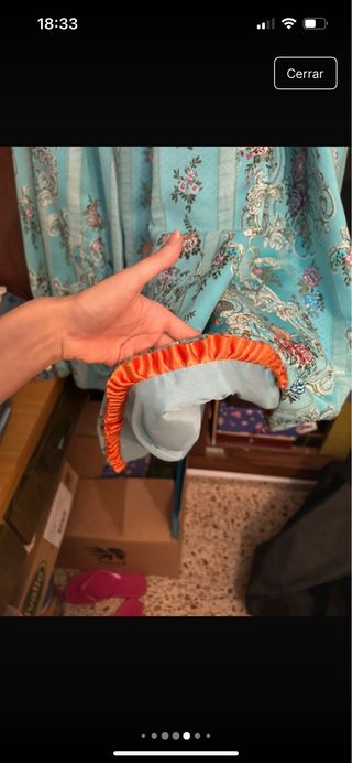 Traje de Fallera turquesa