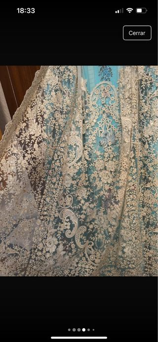 Traje de Fallera turquesa