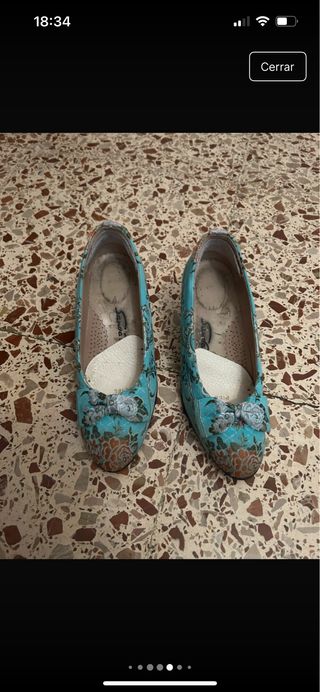 Traje de Fallera turquesa