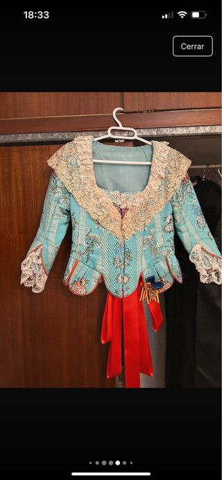 Traje de Fallera turquesa