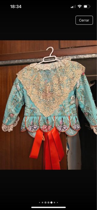 Traje de Fallera turquesa