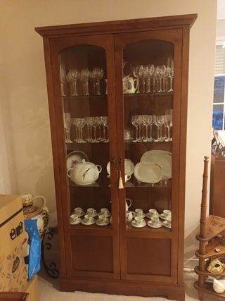 Vitrina madera cerezo - Mueble expositor