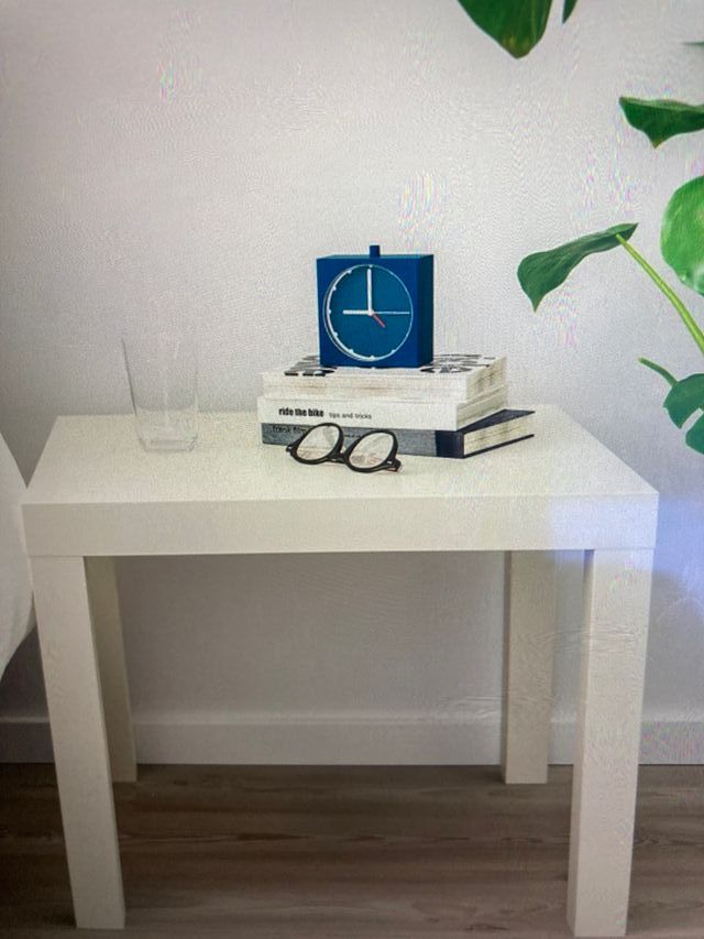 Mesa Lack Ikea blanca 55x55