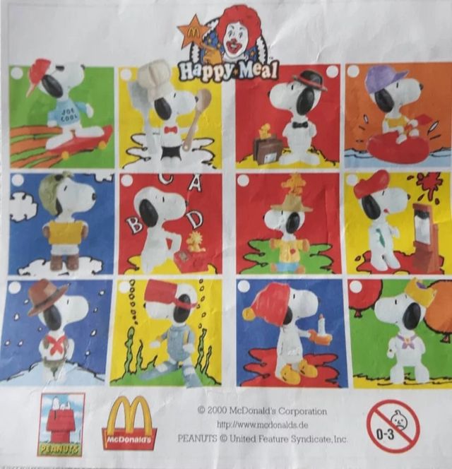 Snoopy Chef McDonald's 2000