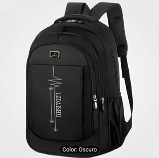 Mochila negra ligera hombre