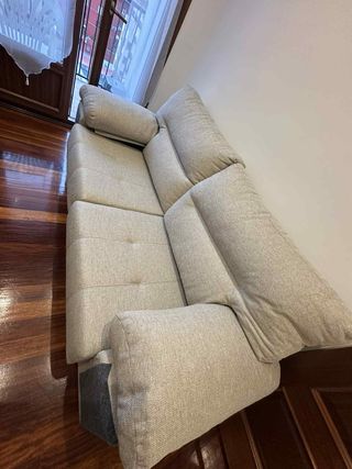 Sofá 2 ,3  plazas beige y gris
