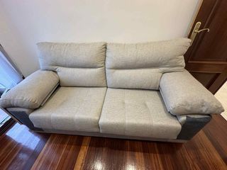 Sofá 2 ,3  plazas beige y gris